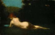 Jean-Jacques Henner Reclining Nude, painting